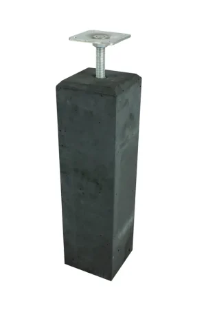 Rechtstreeks Van De Fabrikant Betonpoer met Facetrand 14 x 14 x 58 cm